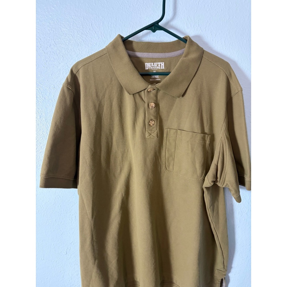 Duluth Trading Co No Polo Shirt Mens XL Relaxed Fit Short Sleeve Pocket Gorpcore